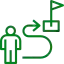 Icon representing purpose-driven work at SHPL with mission-focused career path